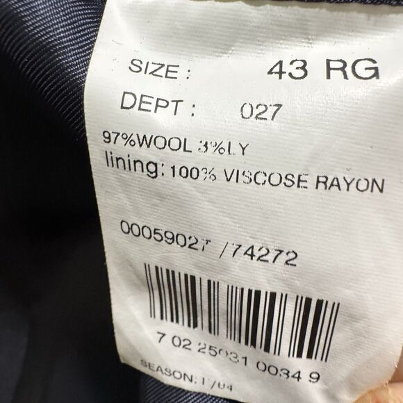 Brooks Brothers 346 Stretch Blazer Sz 43R Sportcoat Suit Jacket 97% Wool - Picture 5 of 7